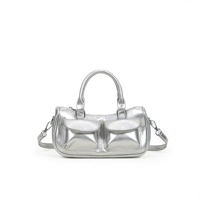 Silver Mini Crossbody-väska